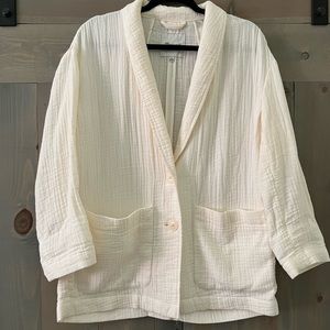 Madewell Cotton Gauze Blazer